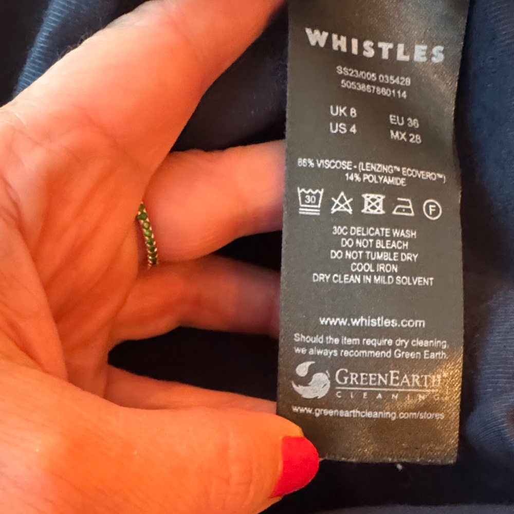 Whistles UK Frankie Button Through Dress - Picture 7 of 8